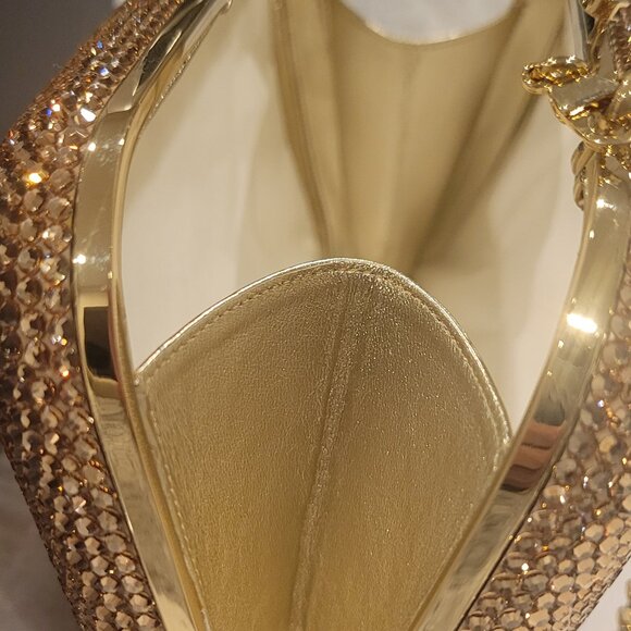 Judith Leiber Slide Lock Crystal Handbag - Picture 5 of 5